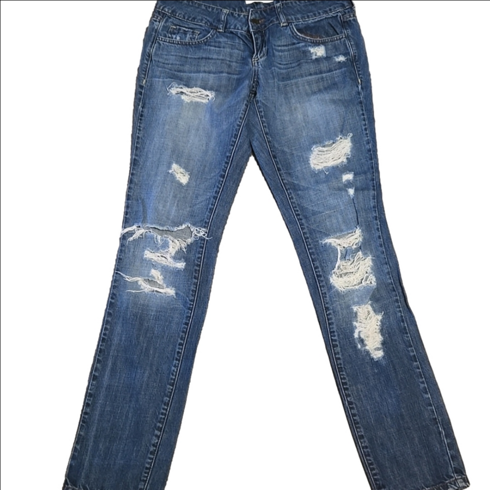 ♡2.1 denim distressed skinny jeans sz. 26